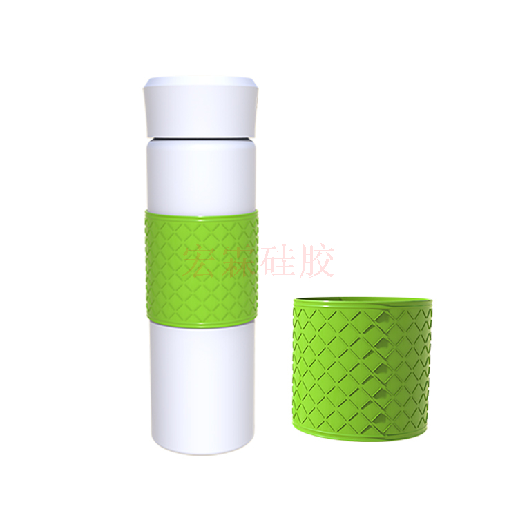防滑耐温硅胶杯套 可定制多色硅胶水杯保护套 硅胶水杯套
