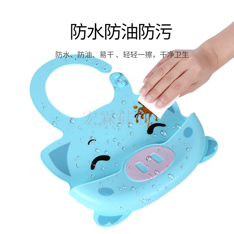 东莞硅胶围兜定制生产厂家,儿童硅胶围兜